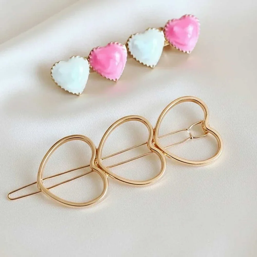 2 Piece Heart Hair Accessory Set